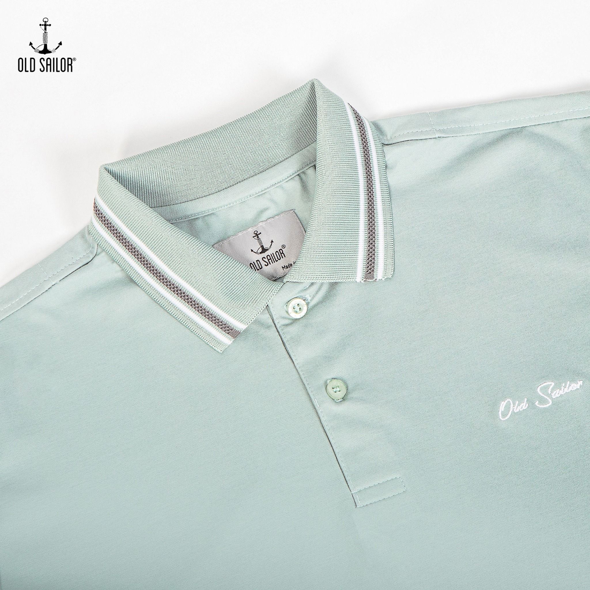  Áo polo vải tính năng aero cool Old Sailor - Seafoam - PLVD33007 - vỏ đậu - Big Size Upto 5XL 