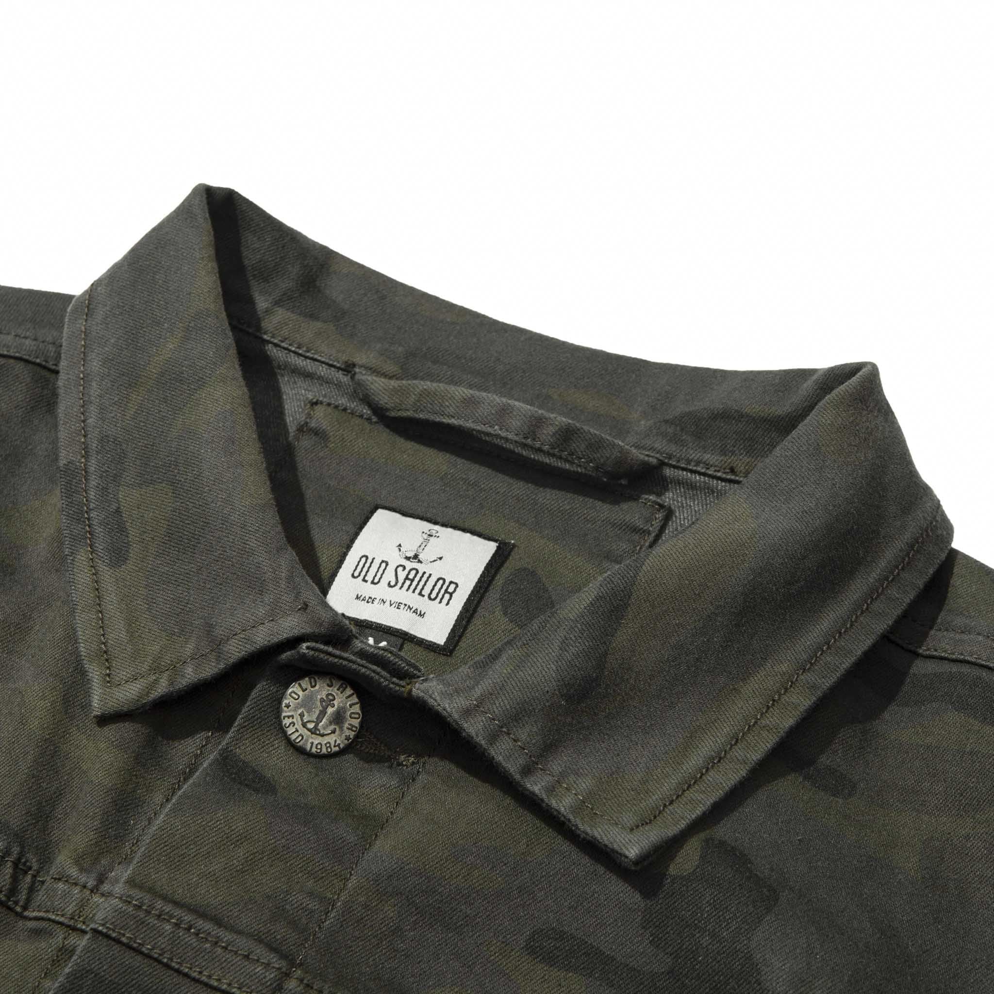  Áo Khoác Denim Camo Old Sailor - JKCM44633 - Big Size upto 4XL 