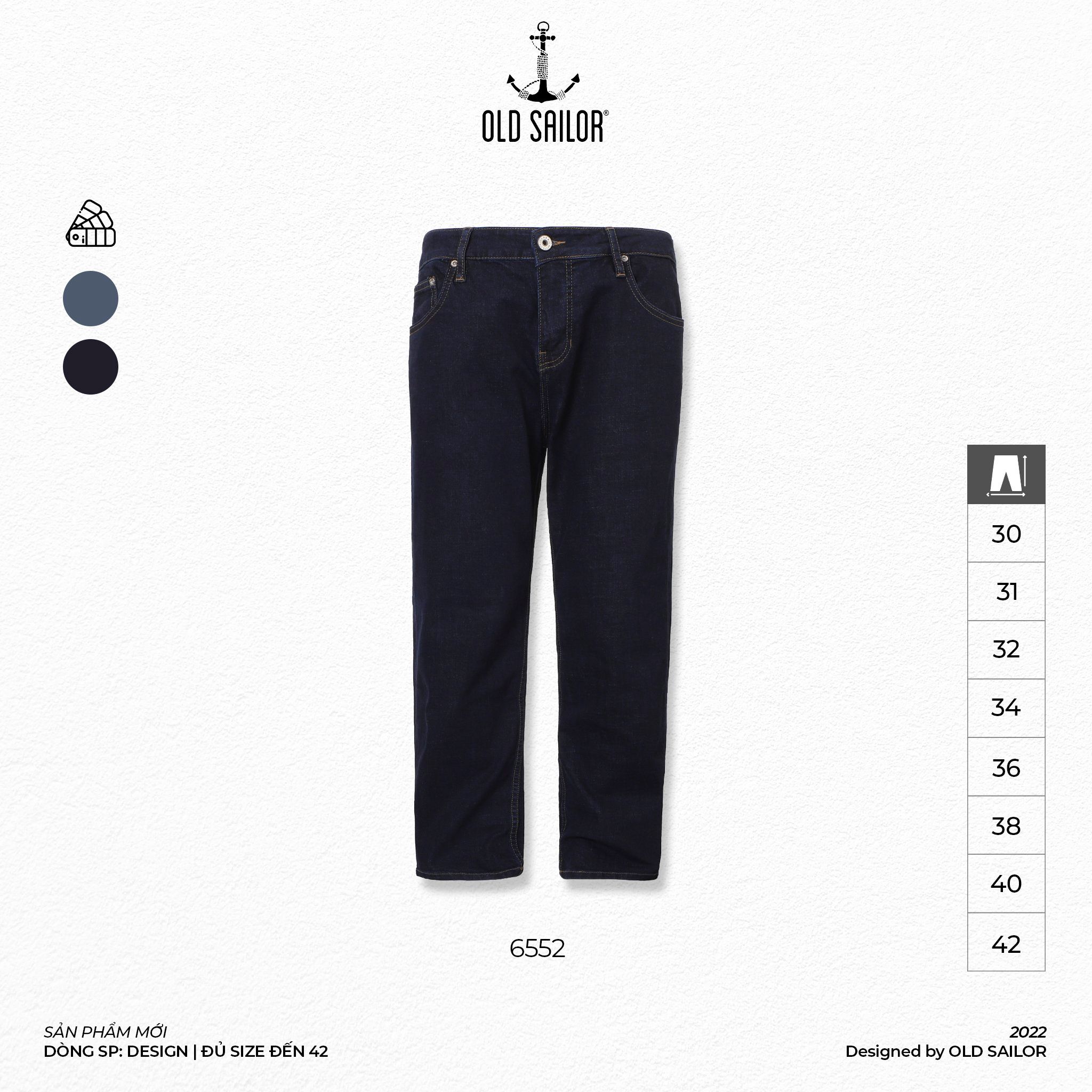  Quần Jean Form Straight Old Sailor - 6552 - Big size upto 42 - 2023 