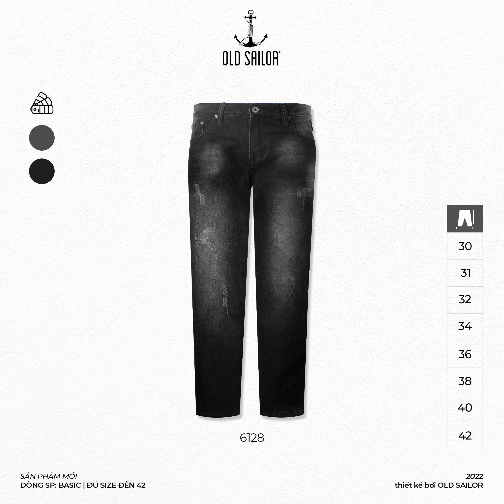  Quần Jean Form Slimfit Old Sailor - 6128 - Big size upto 42 