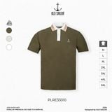  Áo polo mix Old Sailor - PLRE33010 - rêu - Big size upto 5XL 
