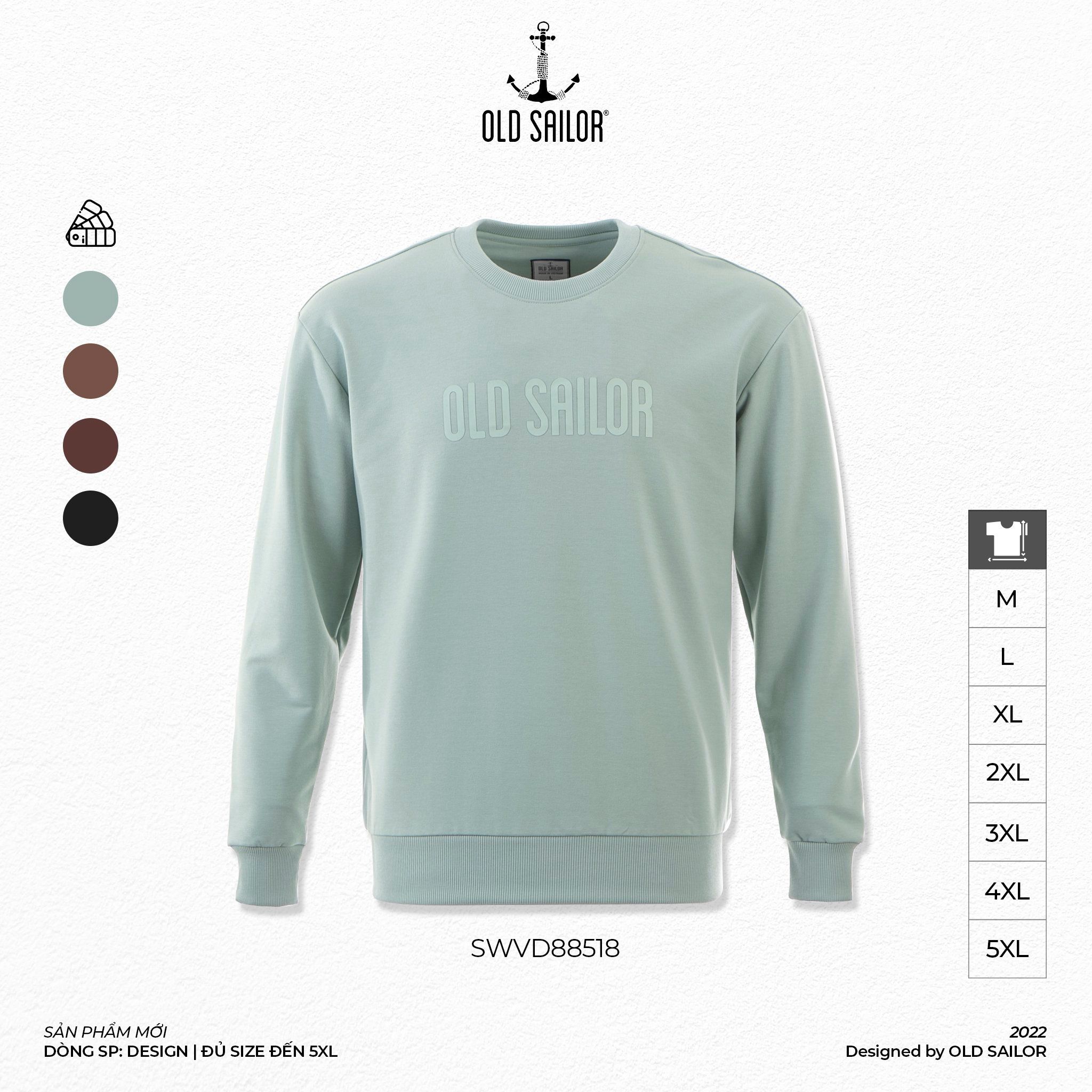  Áo Sweater Silicon Text Old Sailor - SWVD88518 - Big size upto 5XL 