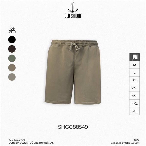  Quần Short Nam Casual Old Sailor - SHGG88549 - Big Size upto 5XL 