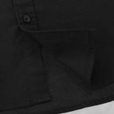  Áo sơ mi cổ trụ nam tay dài Old Sailor - OSL LONG SLEEVE OXFORD SHIRT - BLACK - SMDE88520 - đen - Big size upto 5XL 