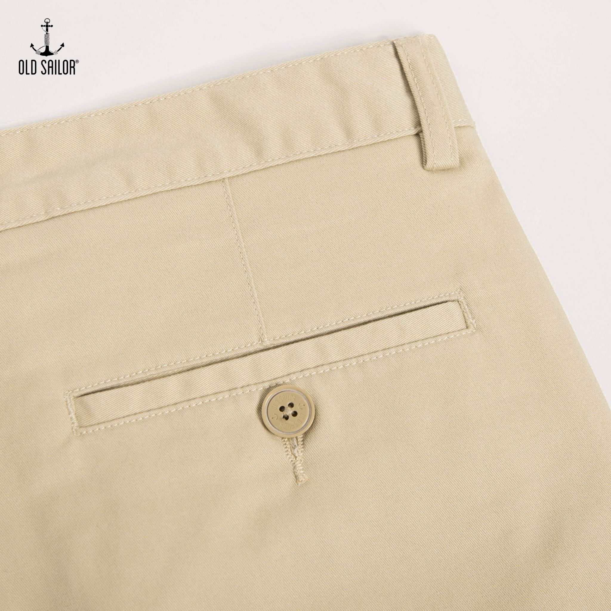  Quần kaki basic nam form slim-fit Old Sailor - QKBE31007 - Big size upto 42 - 2023 