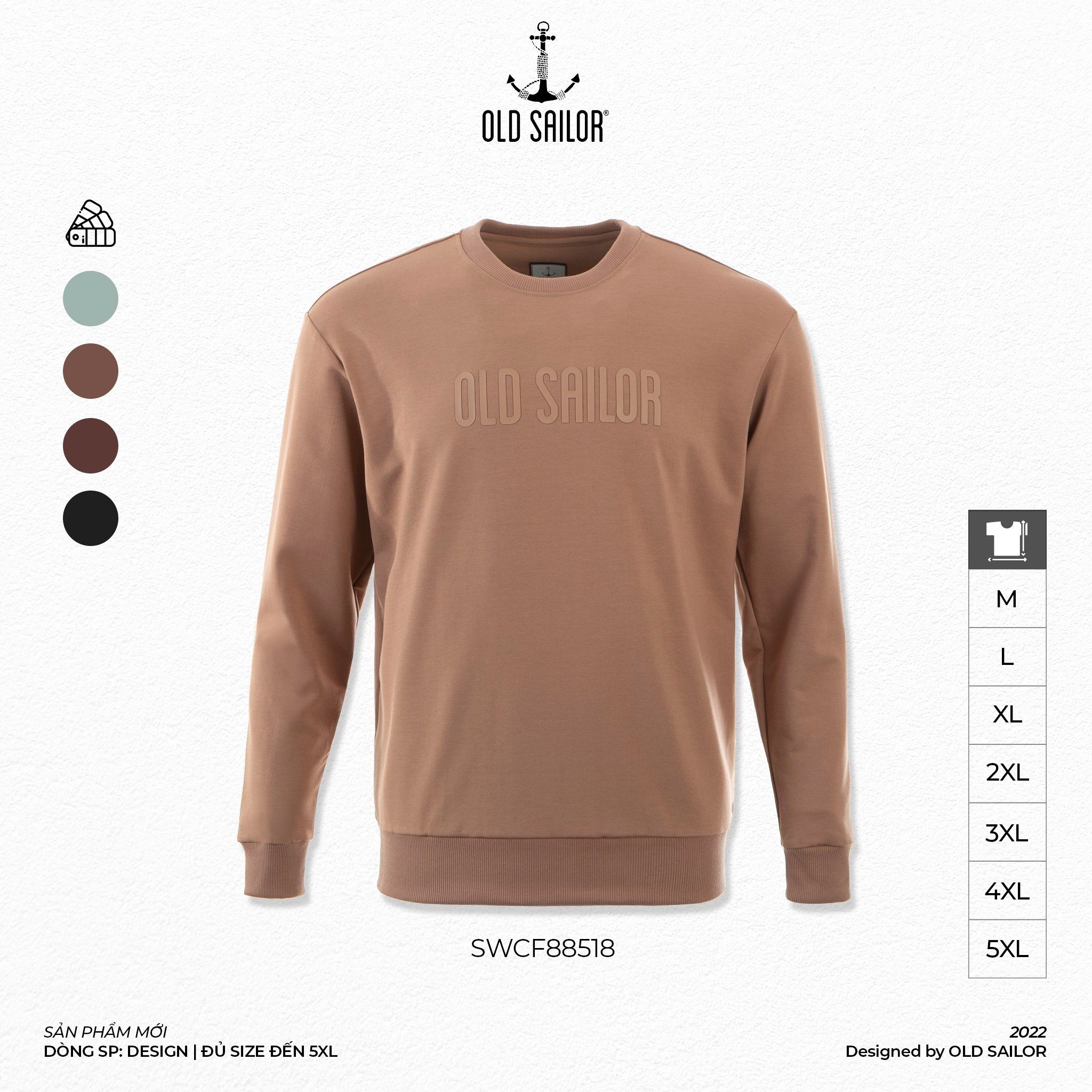  Áo Sweater Nam Silicon Text Old Sailor - SWCF88518 - Big size upto 5XL 