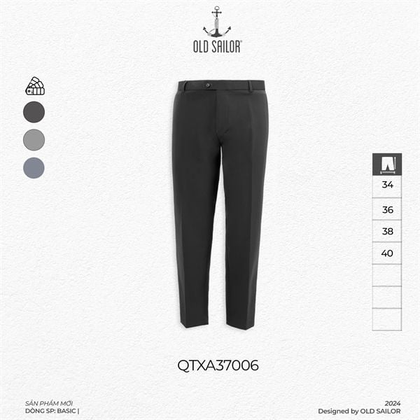  Quần Tây Nam Comfort Premium Old Sailor - QTXA37006 - Big size upto 44 - 2025 