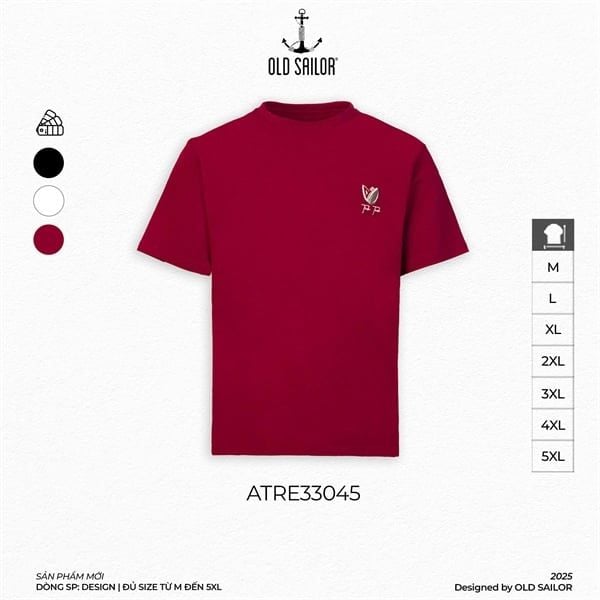  Áo Thun Nam Tick Tack Old Sailor - ATRE33045 - Big Size Upto 5XL - 33045 