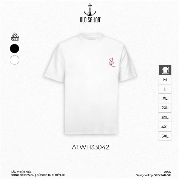  Áo Thun Nam Blossom Old Sailor - Big Size Upto 5XL - 33042 