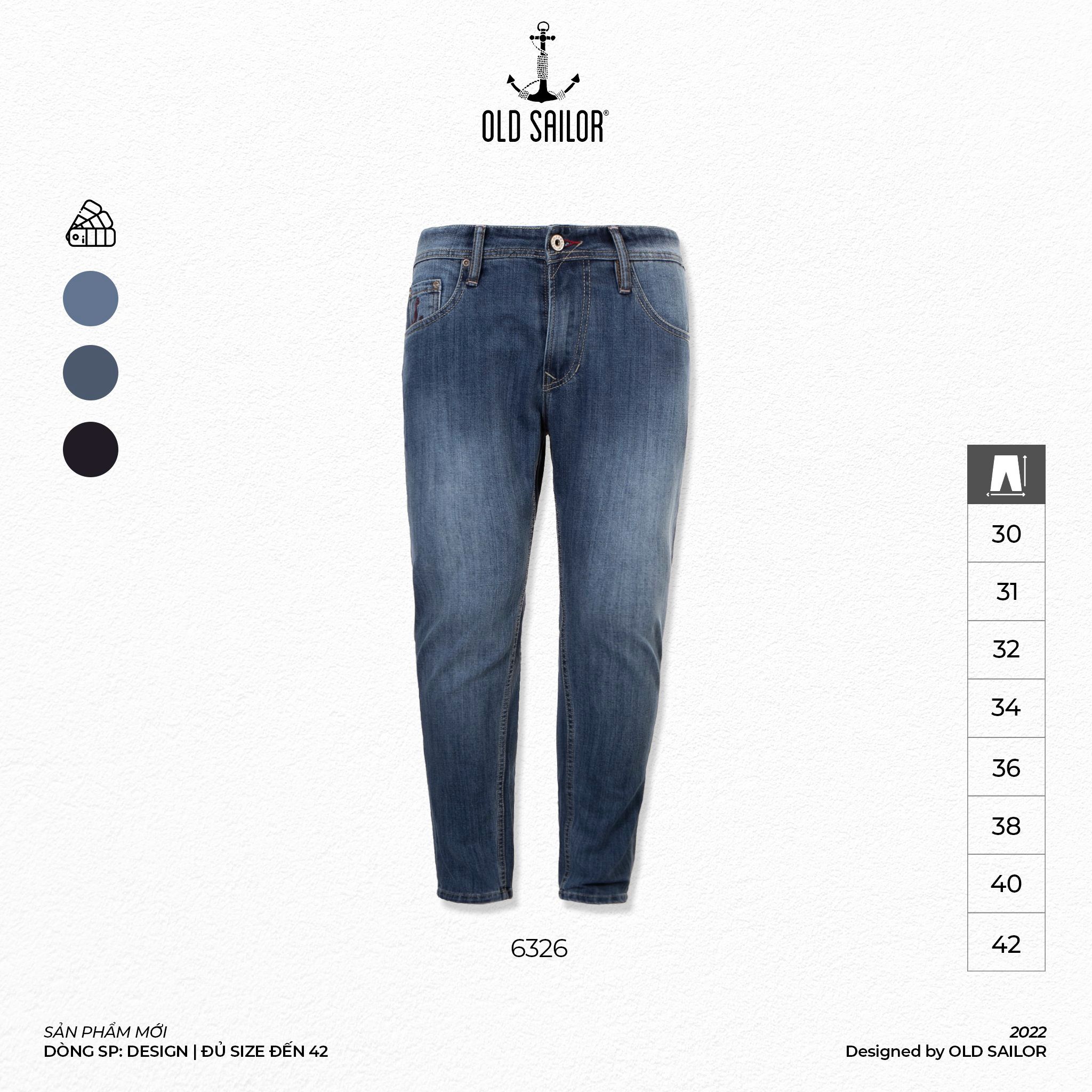  Quần Jean Form Carrot Old Sailor - 6326 - Big size upto 42 - KM50 