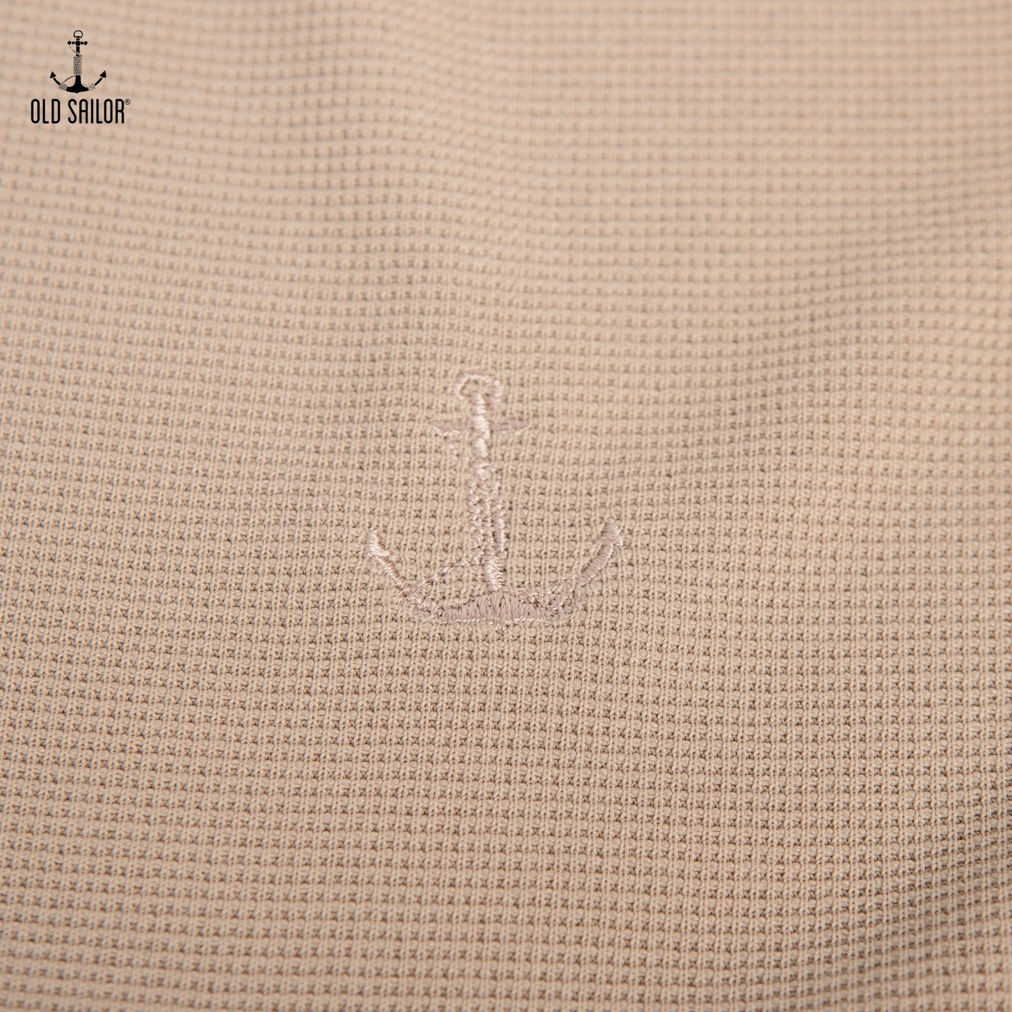  Áo polo phối cổ Old Sailor - Beige - PLBE88563 - be - Big size upto 5XL 