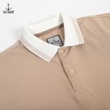  Áo polo phối cổ Old Sailor - Beige - PLBE88563 - be - Big size upto 5XL 