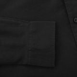  Áo sơ mi cổ trụ nam tay dài Old Sailor - OSL LONG SLEEVE OXFORD SHIRT - BLACK - SMDE88520 - đen - Big size upto 5XL 