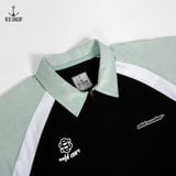  Áo polo block core Old Sailor - PLDE88575 - đen - Big size upto 5XL 
