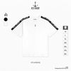 Áo thun phối viền nam Old Sailor - O.S.L TEXT LINE TEE - WHITE - ATGA99006 - trắng - Big size upto 5XL