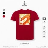  Áo thun in họa tiết Dragon Old Sailor - ATDO88578 - đỏ - Big Size Upto 5XL 