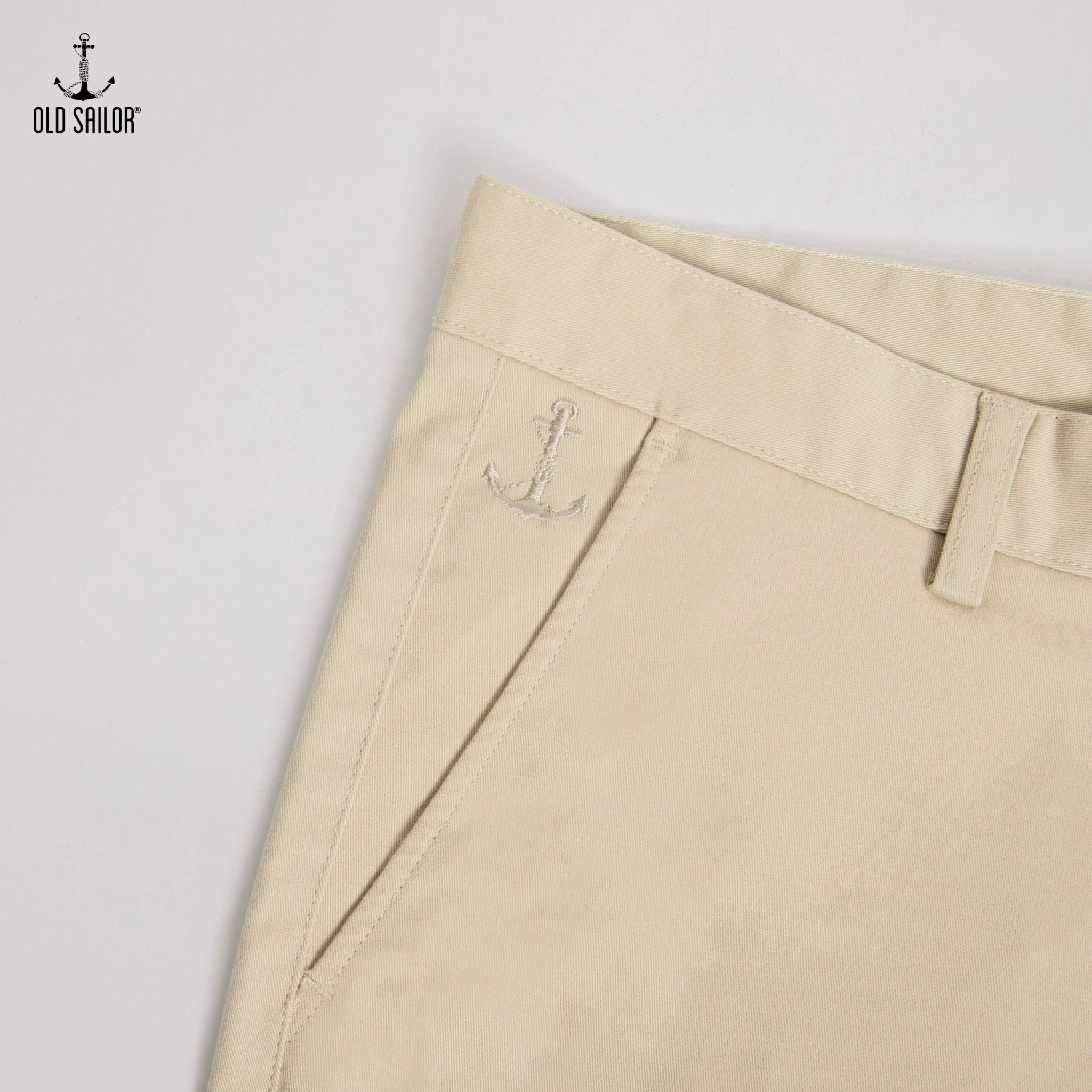  Quần kaki basic nam form slim-fit Old Sailor - QKBE31007 - Big size upto 42 - 2023 