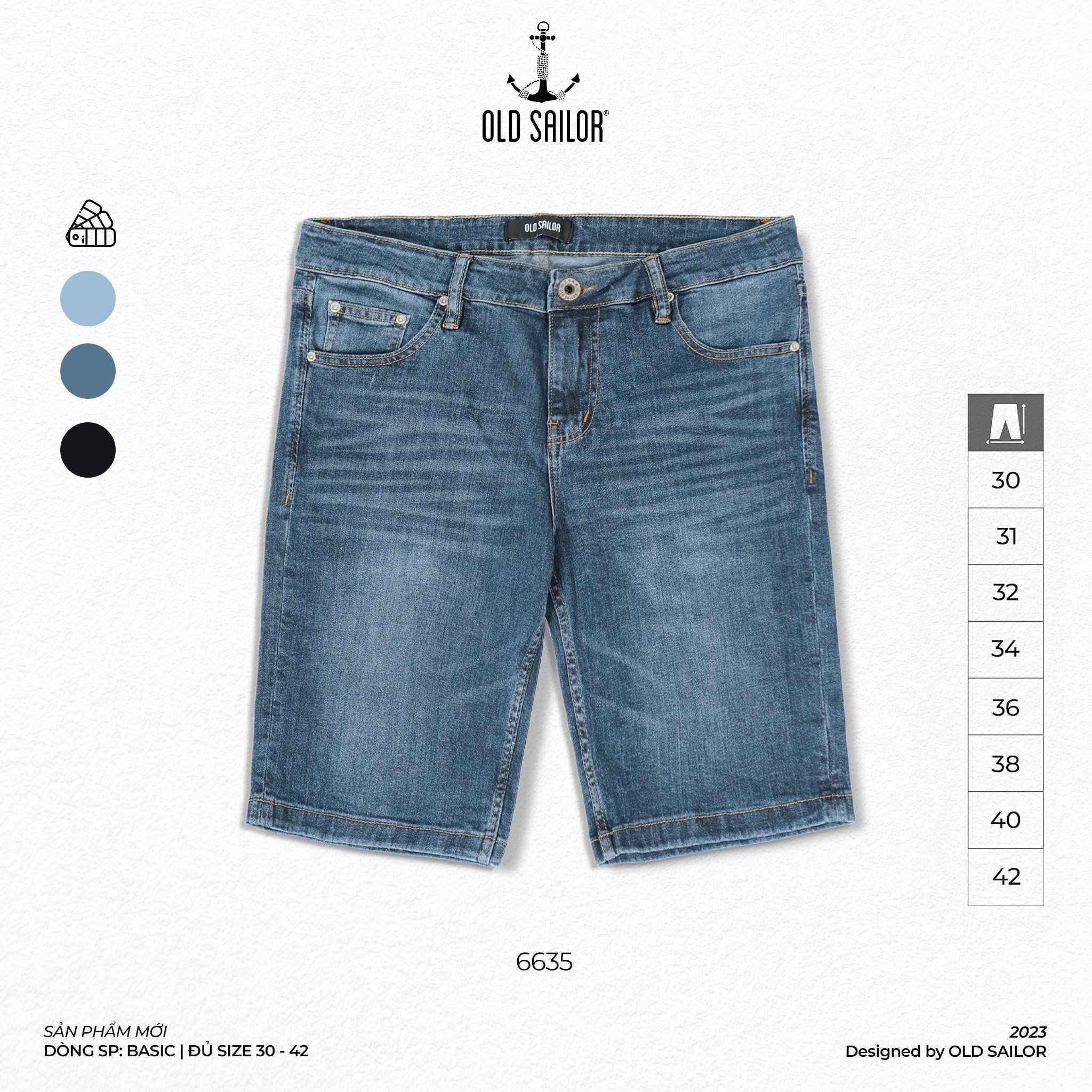  Quần Short Nam Denim Old Sailor - 6635 - Big size upto 42 