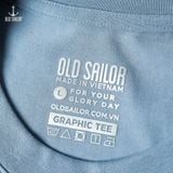  Áo thun nam họa tiết Old Sailor - O.S.L TENNIS TEE - FADED BLUE - ATXA88553 - Big size upto 5XL - 2023 