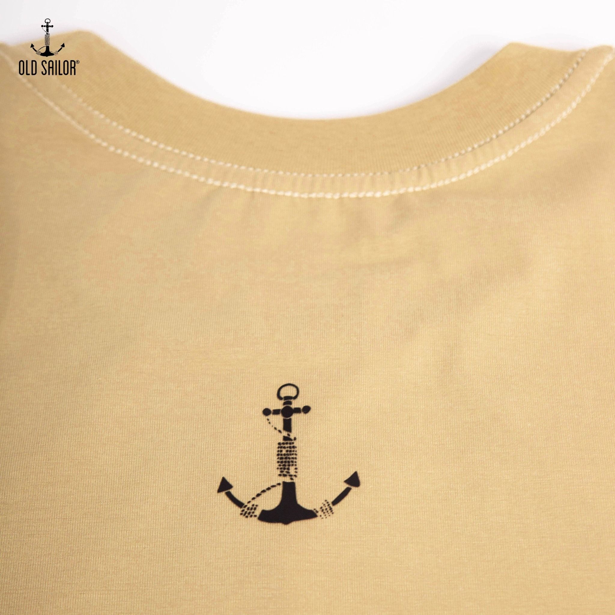  Áo thun họa tiết Palm Old Sailor - Beige - ATBE26020 - be - Big Size Upto 5XL 