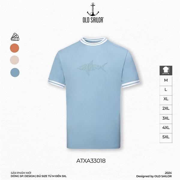  Áo Thun Nam Cá Mập Vải Aero Cool Old Sailor - ATXA33018 - Big Size Upto 5XL - SN8 - 2024 