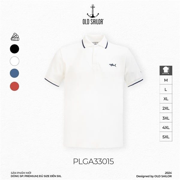  Áo polo shark premium Old Sailor - PLGA33015 - Big size upto 5XL 