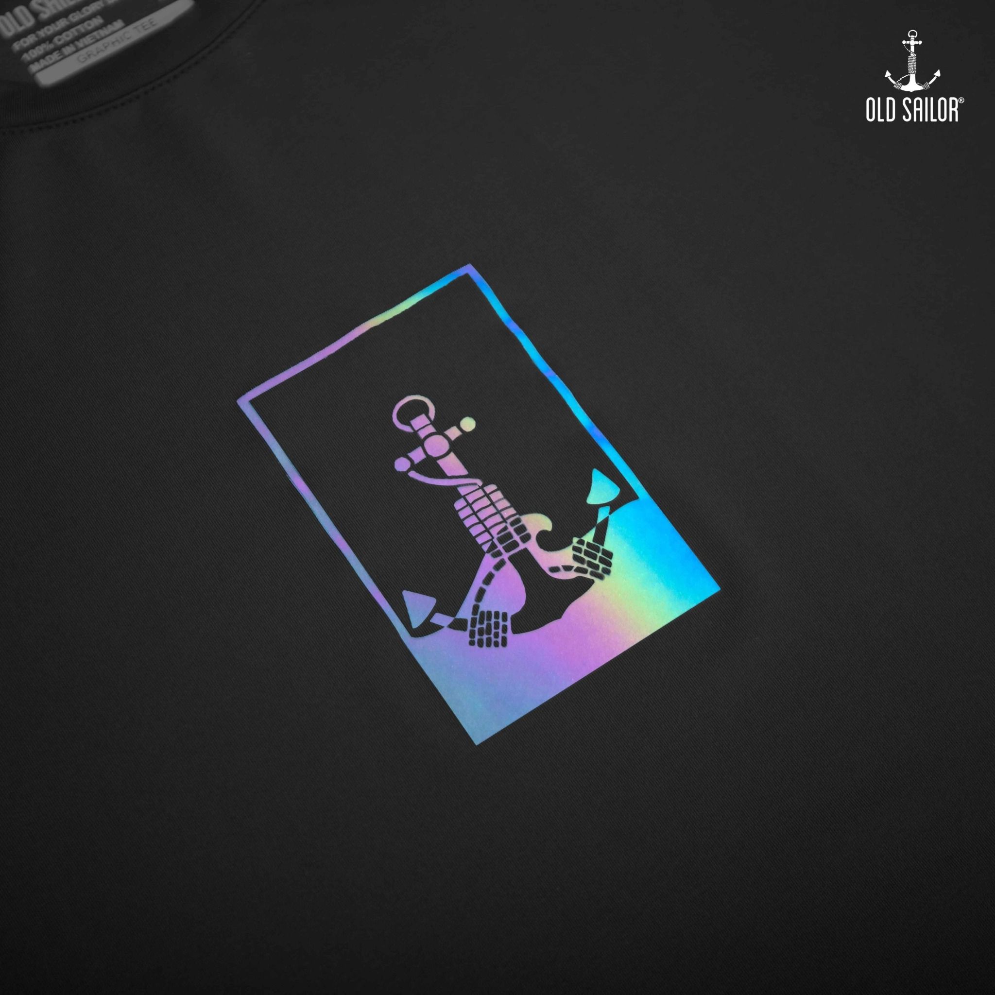  Áo thun thể thao phản quang Old Sailor - O.S.L ACTIVE TEE - BLACK - ATDE88538 - đen - Big size upto 5XL 