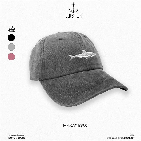  Nón Lưỡi Trai Hoạ Tiết Cá Mập Old Sailor - HAXA 21038 