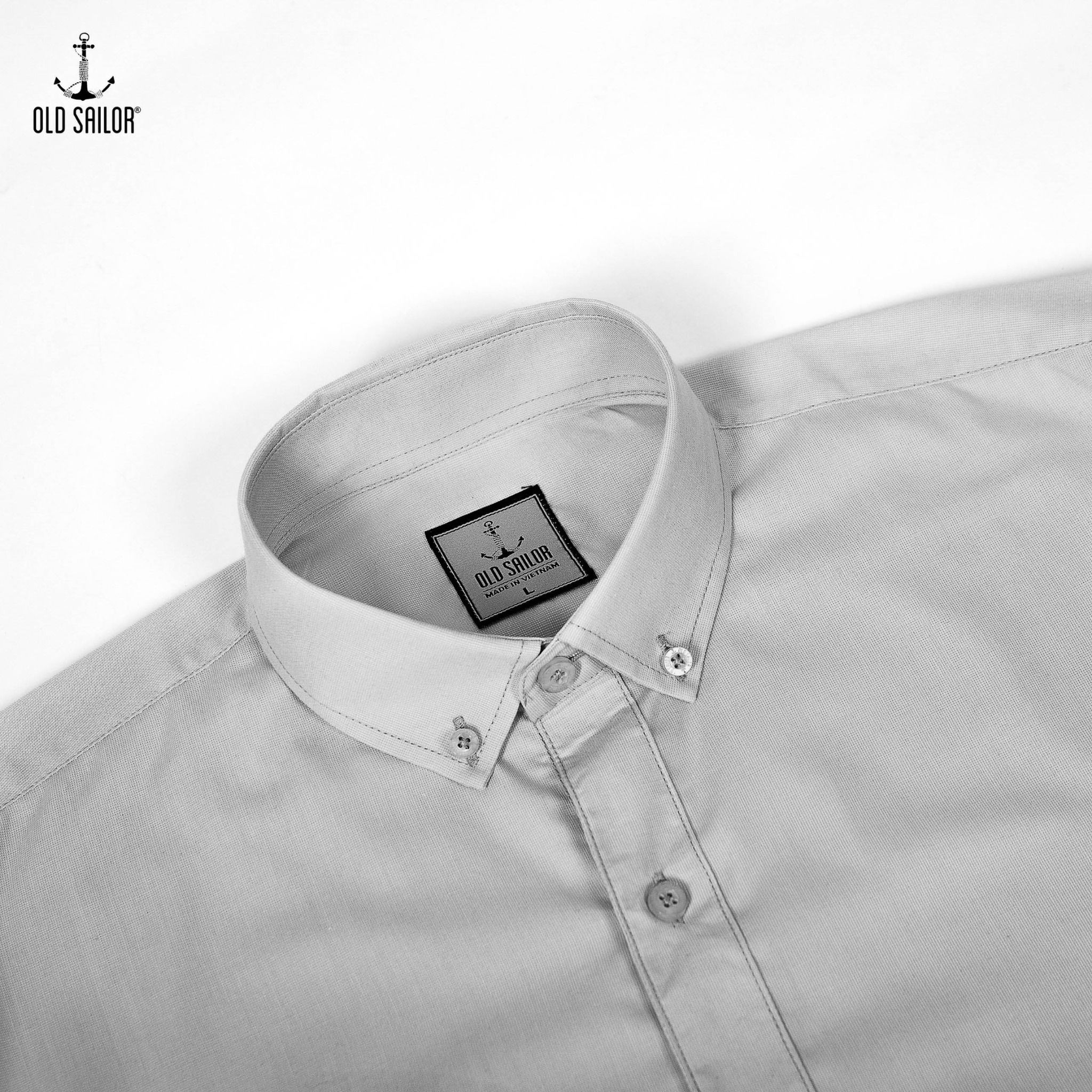  Áo sơ mi samray Old Sailor - Grey - SMXA 88571 - xám - Big Size Upto 5XL 
