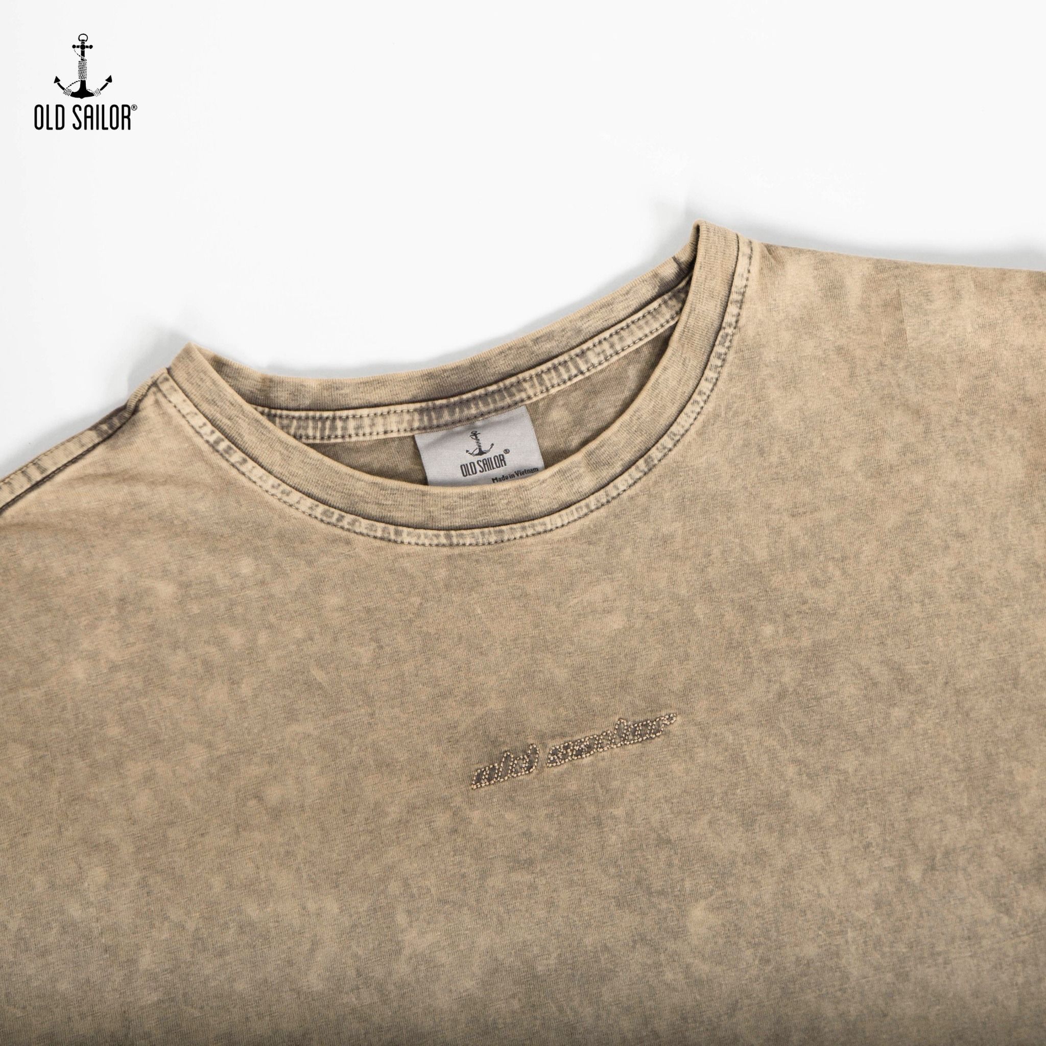  Áo thun wash đá nam Old Sailor - ATBE33011 - Big Size upto 5XL 