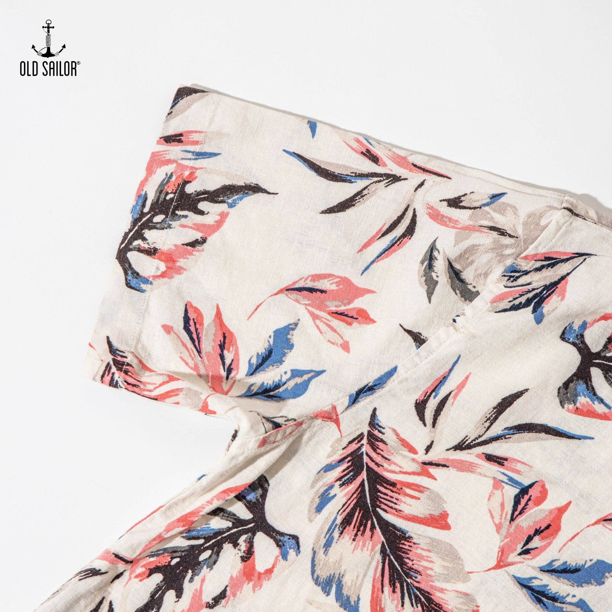  Áo sơ mi linen họa tiết Old Sailor - SMAB88581 - Big size upto 5XL 
