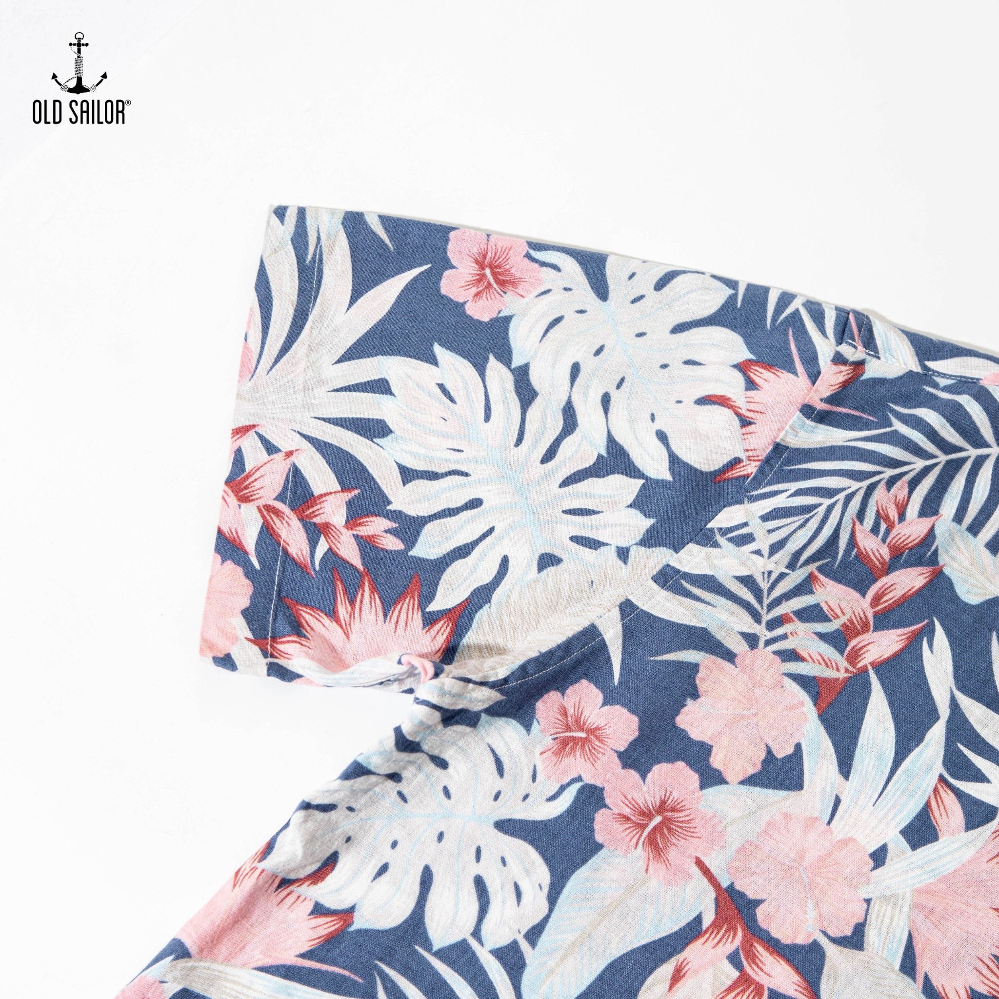  Áo sơ mi linen họa tiết Old Sailor - SMAA88581 - Big size upto 5XL 