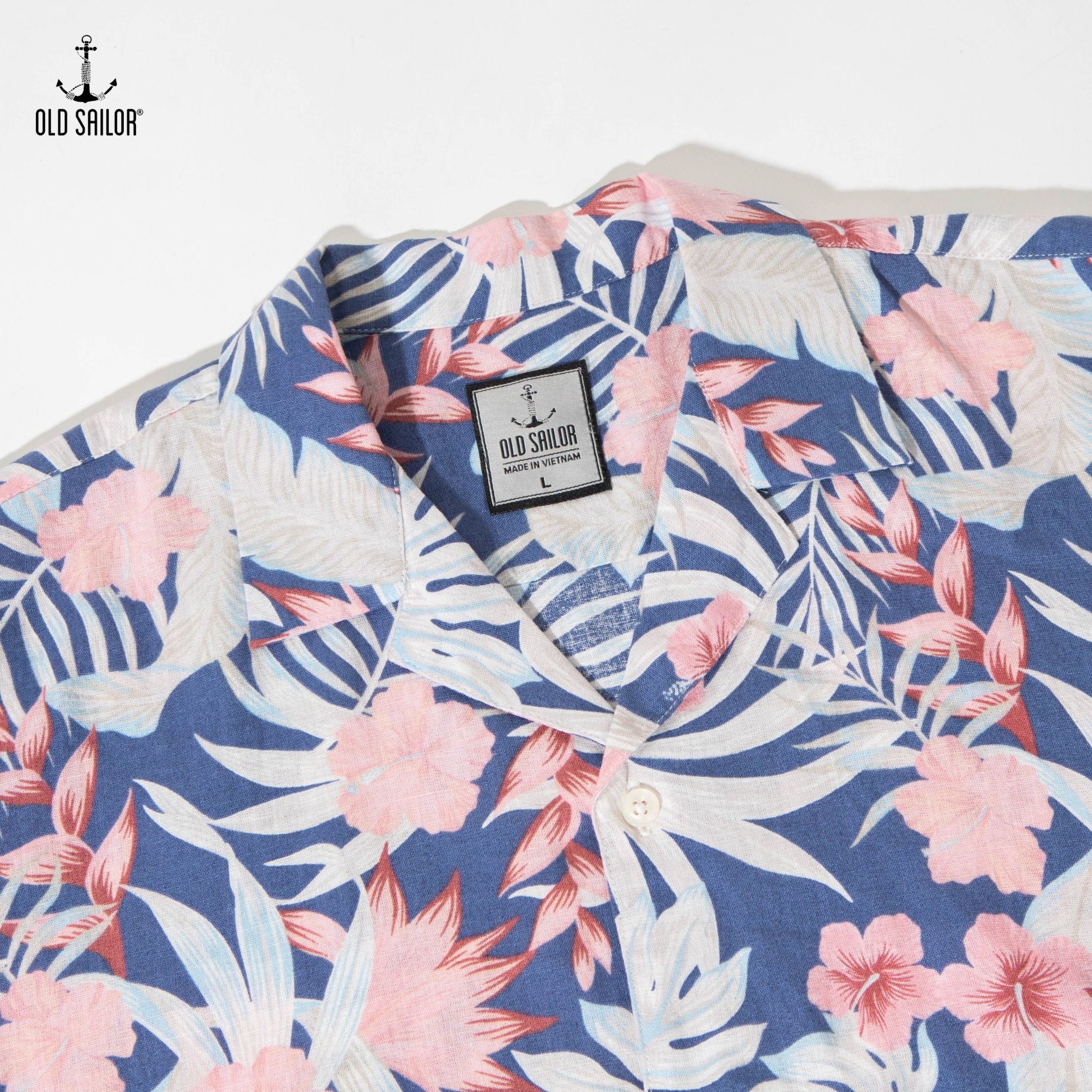  Áo sơ mi linen họa tiết Old Sailor - SMAA88581 - Big size upto 5XL 