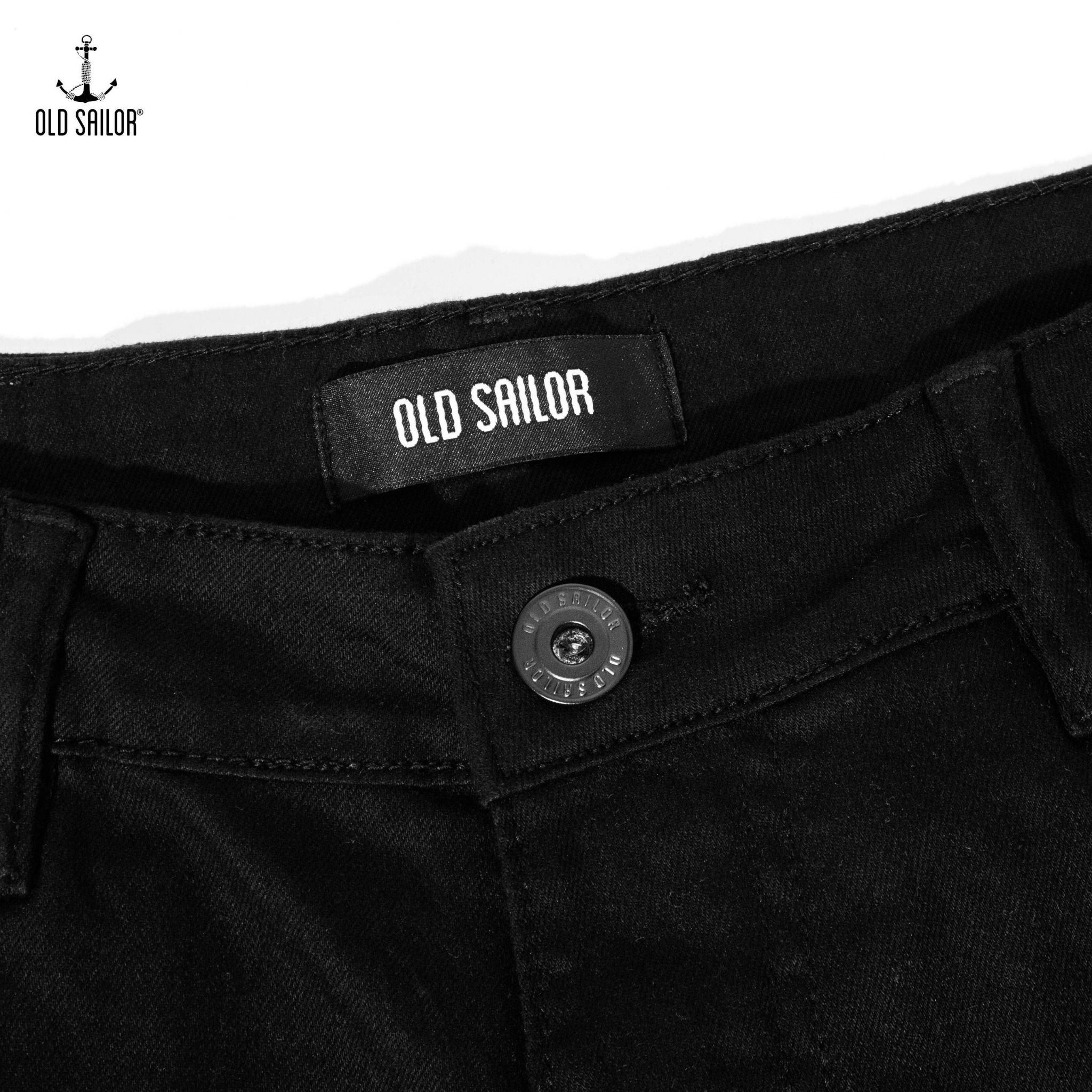  Quần Jeans Deep Black Form Carrot 95cm Old Sailor - 6936 - Big size upto 44 