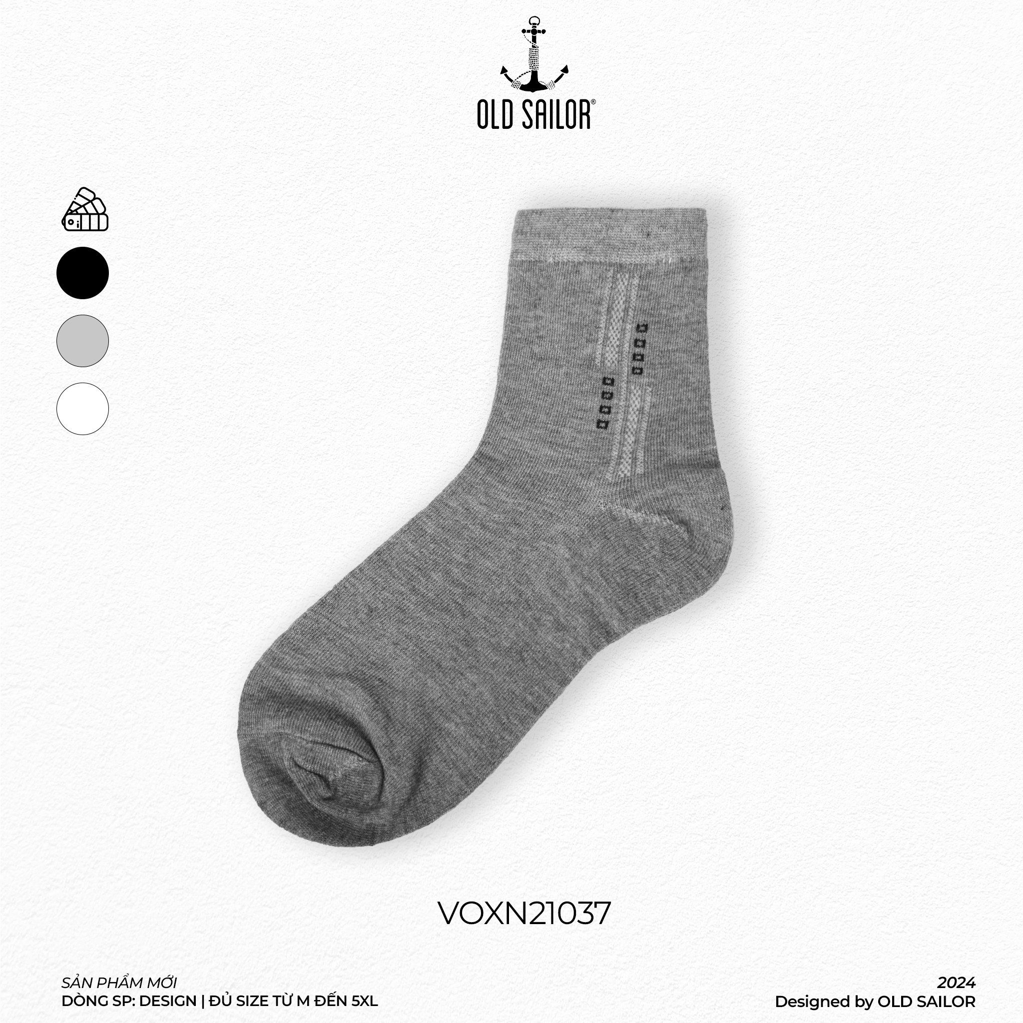  Vớ Cổ Cao Sợi Tre Old Sailor - VOXN21037 