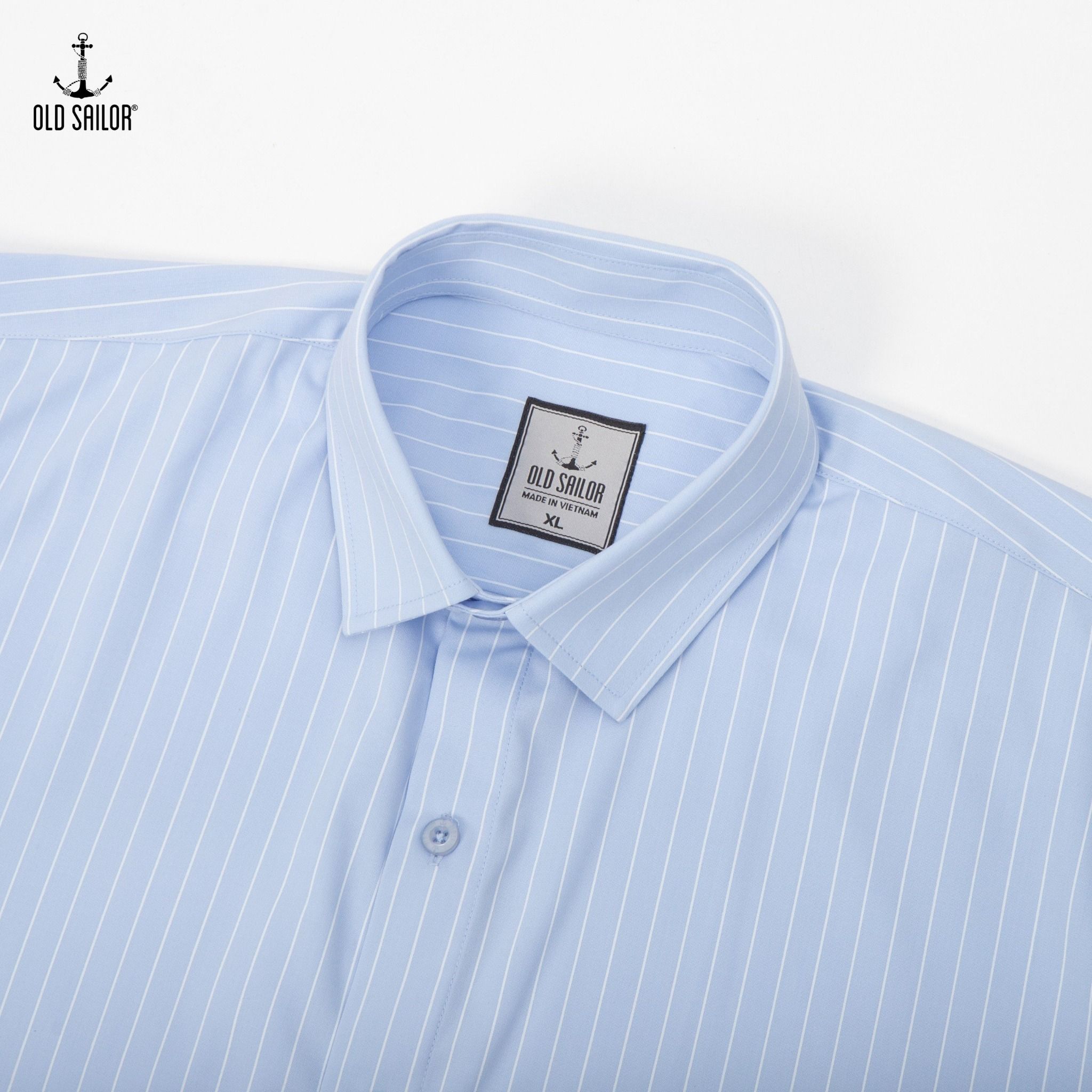  Áo Sơ Mi Nam Kẻ Sọc Vải Sợi Tre Old Sailor - SMXB88598 - Big Size Upto 5XL 