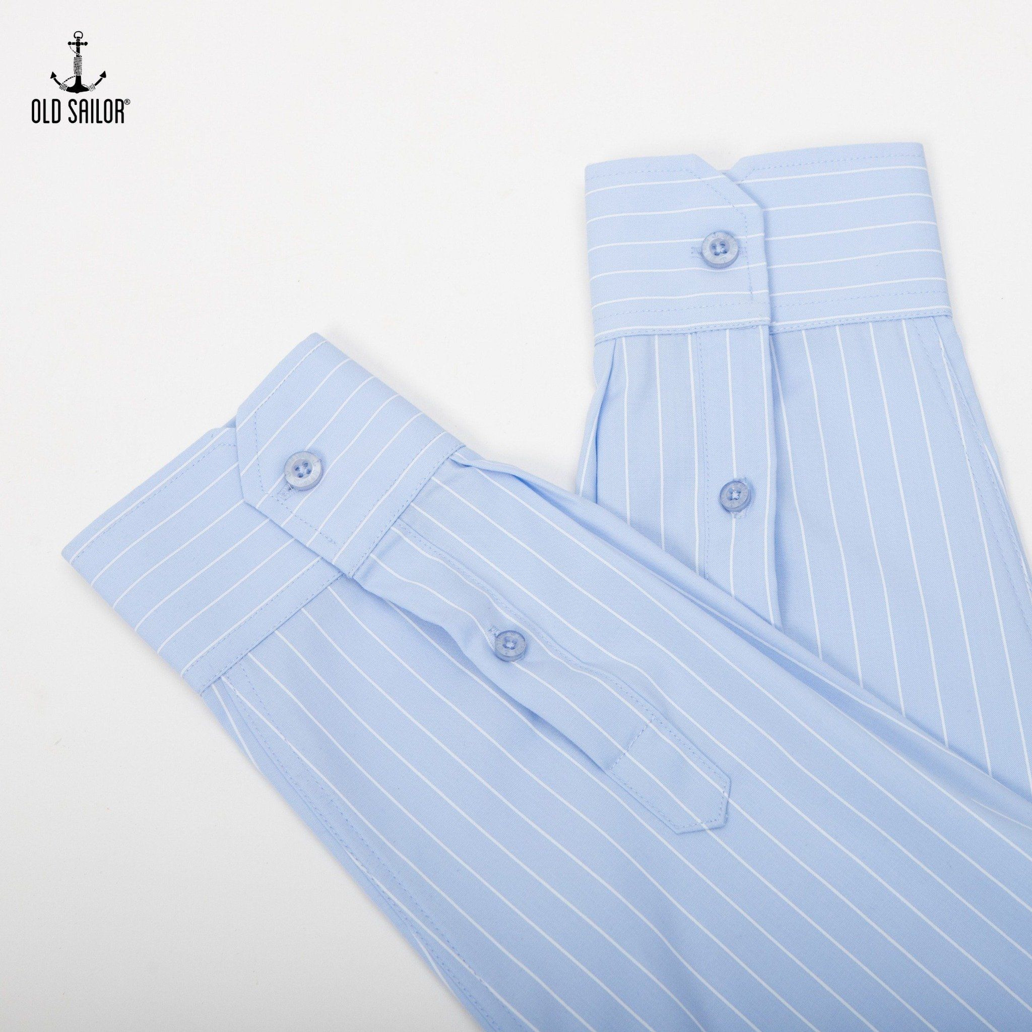  Áo Sơ Mi Nam Kẻ Sọc Vải Sợi Tre Old Sailor - SMXB88598 - Big Size Upto 5XL 