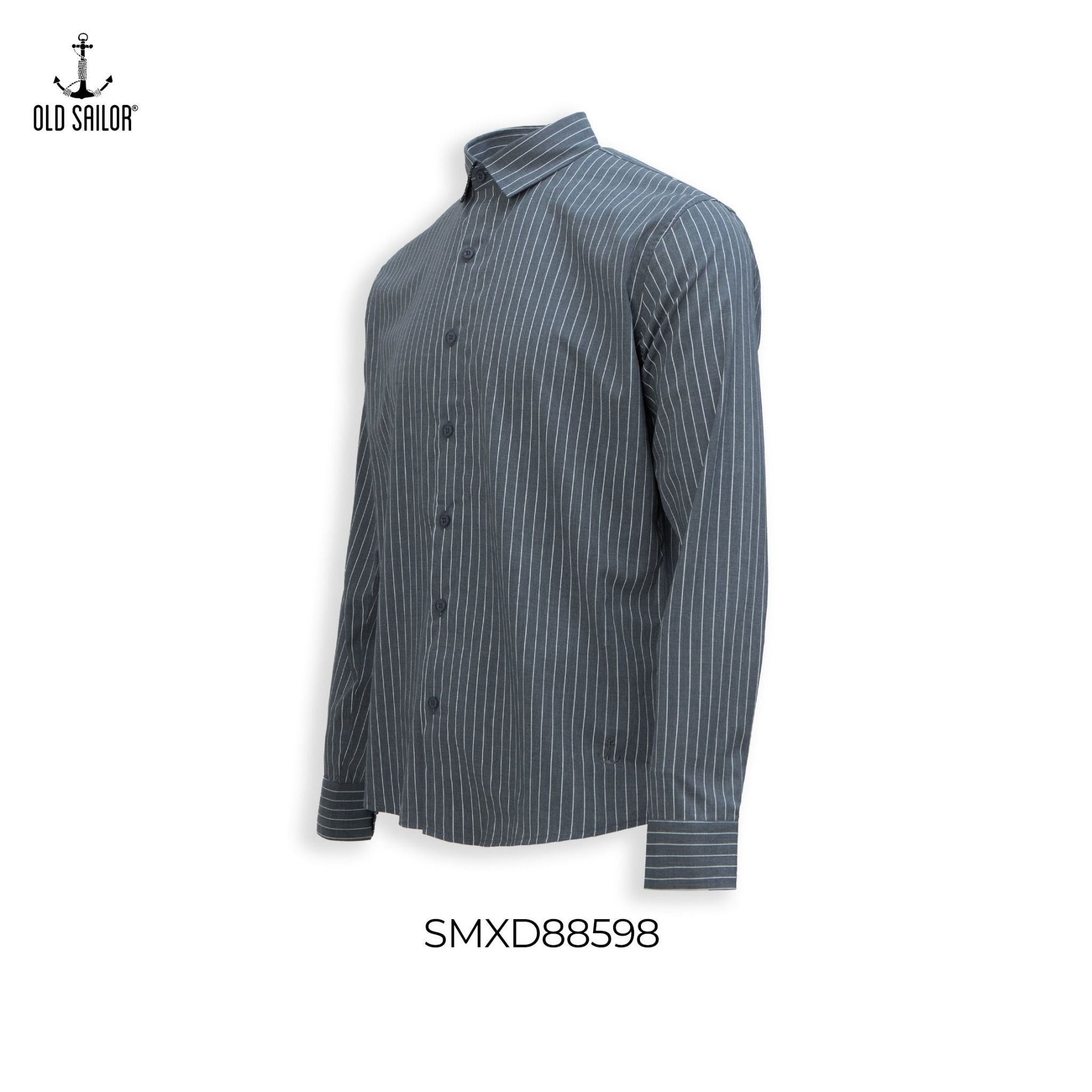  Áo Sơ Mi Nam Kẻ Sọc Vải Sợi Tre Old Sailor - SMXD88598 - Big Size Upto 5XL 