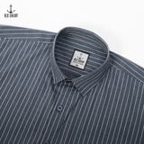  Áo Sơ Mi Nam Kẻ Sọc Vải Sợi Tre Old Sailor - SMXD88598 - Big Size Upto 5XL 