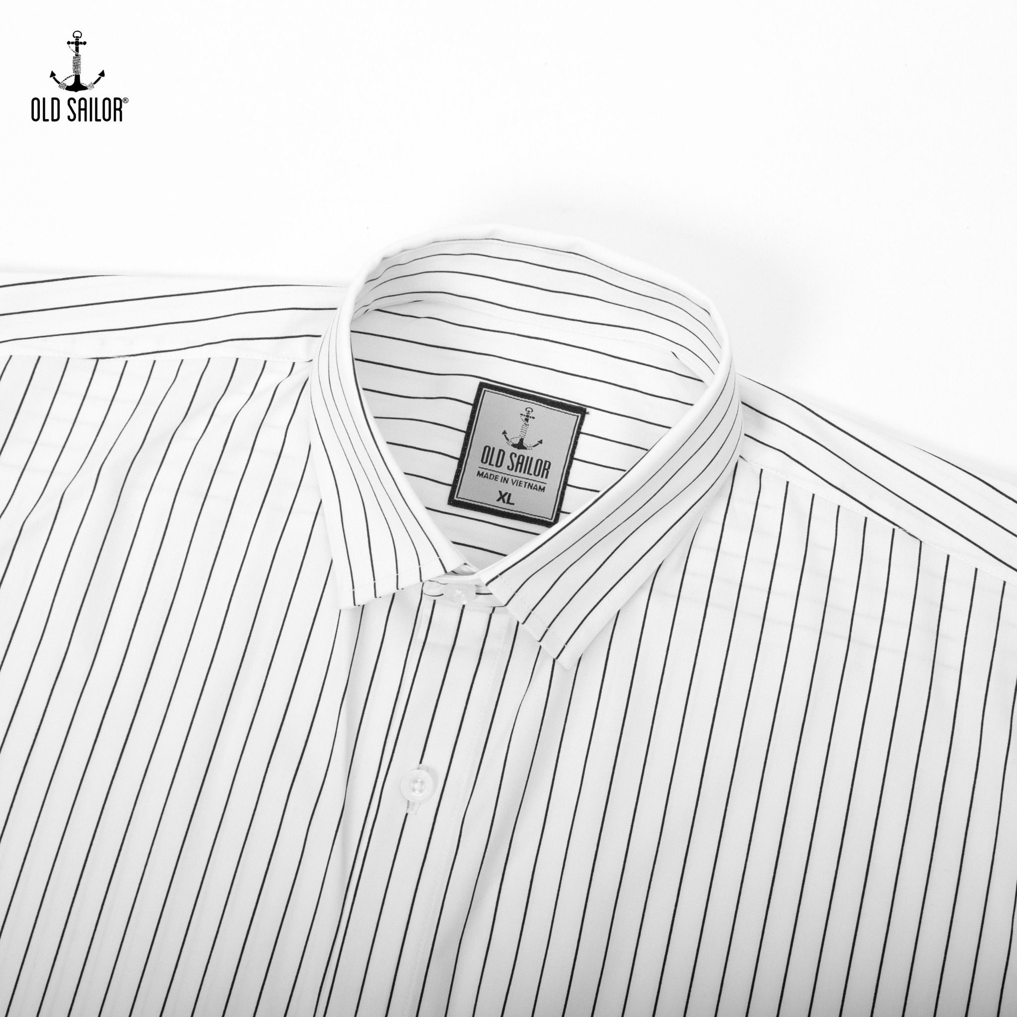  Áo Sơ Mi Nam Kẻ Sọc Vải Sợi Tre Old Sailor - SMGA88598 - Big Size Upto 5XL 