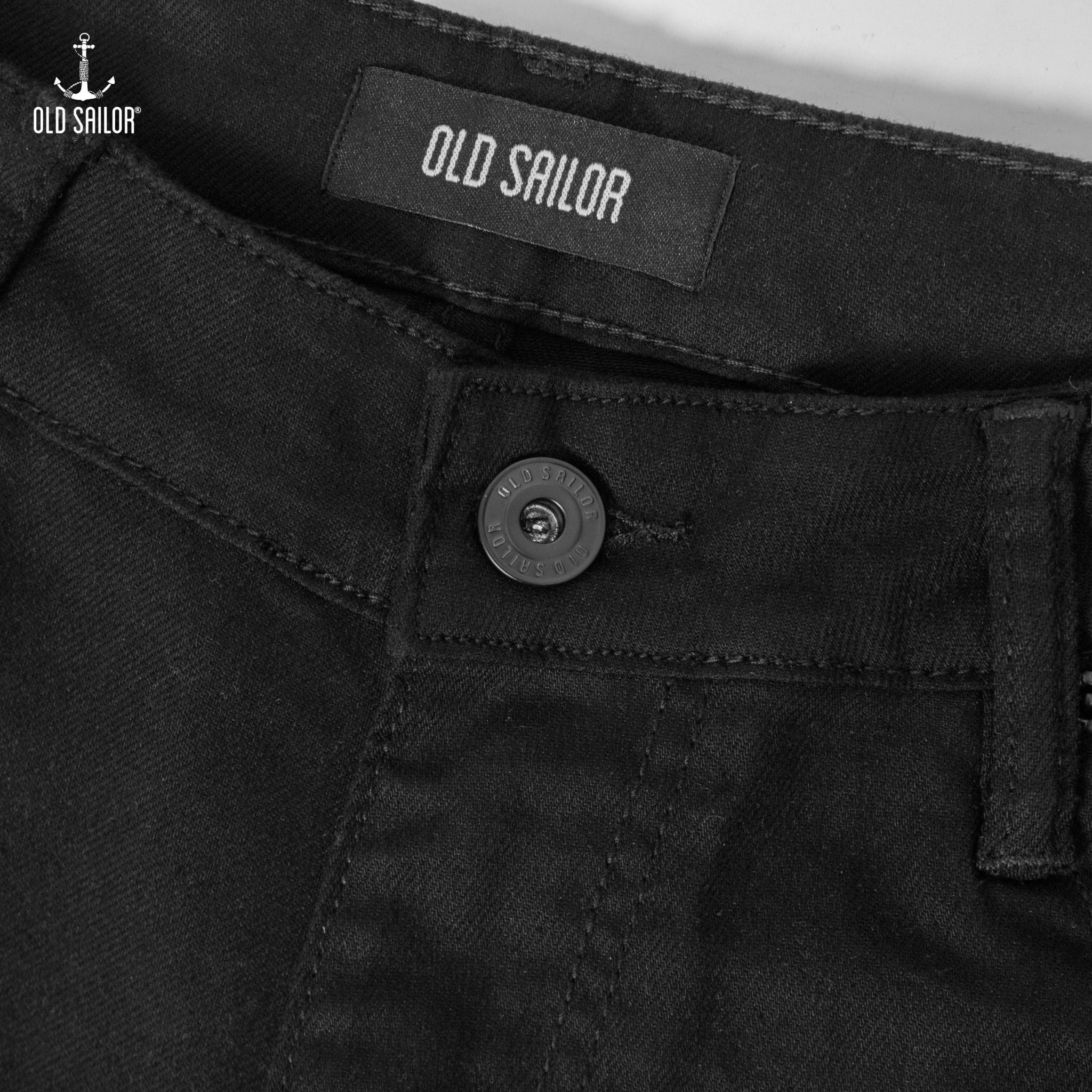  Quần Jean Nam Deep Black Form Carrot 95cm Old Sailor - 6968 - Big size upto 44 