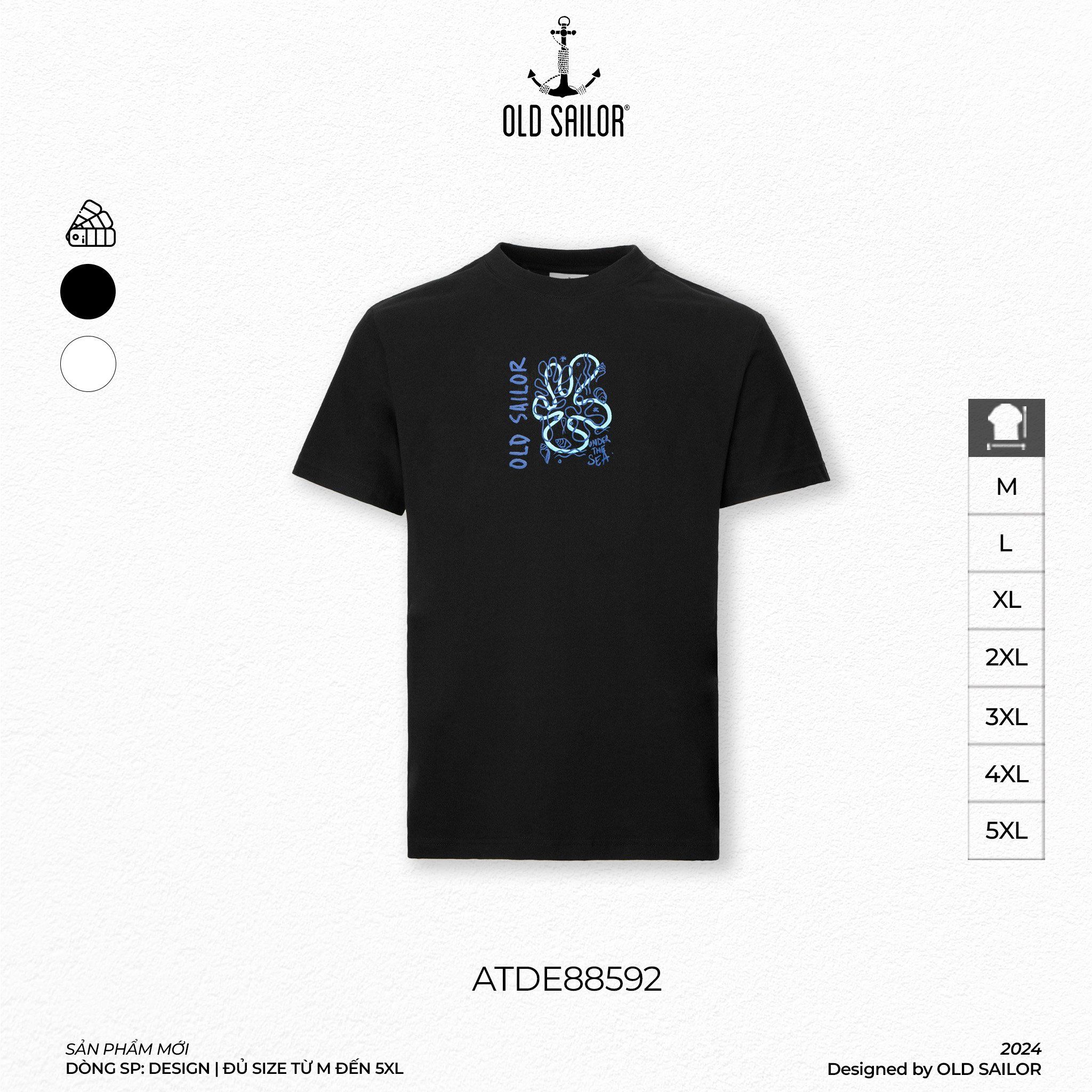  Áo Thun Nam Under The Sea Old Sailor - ATDE88592 - Big Size Upto 5XL - SN8 - 2024 