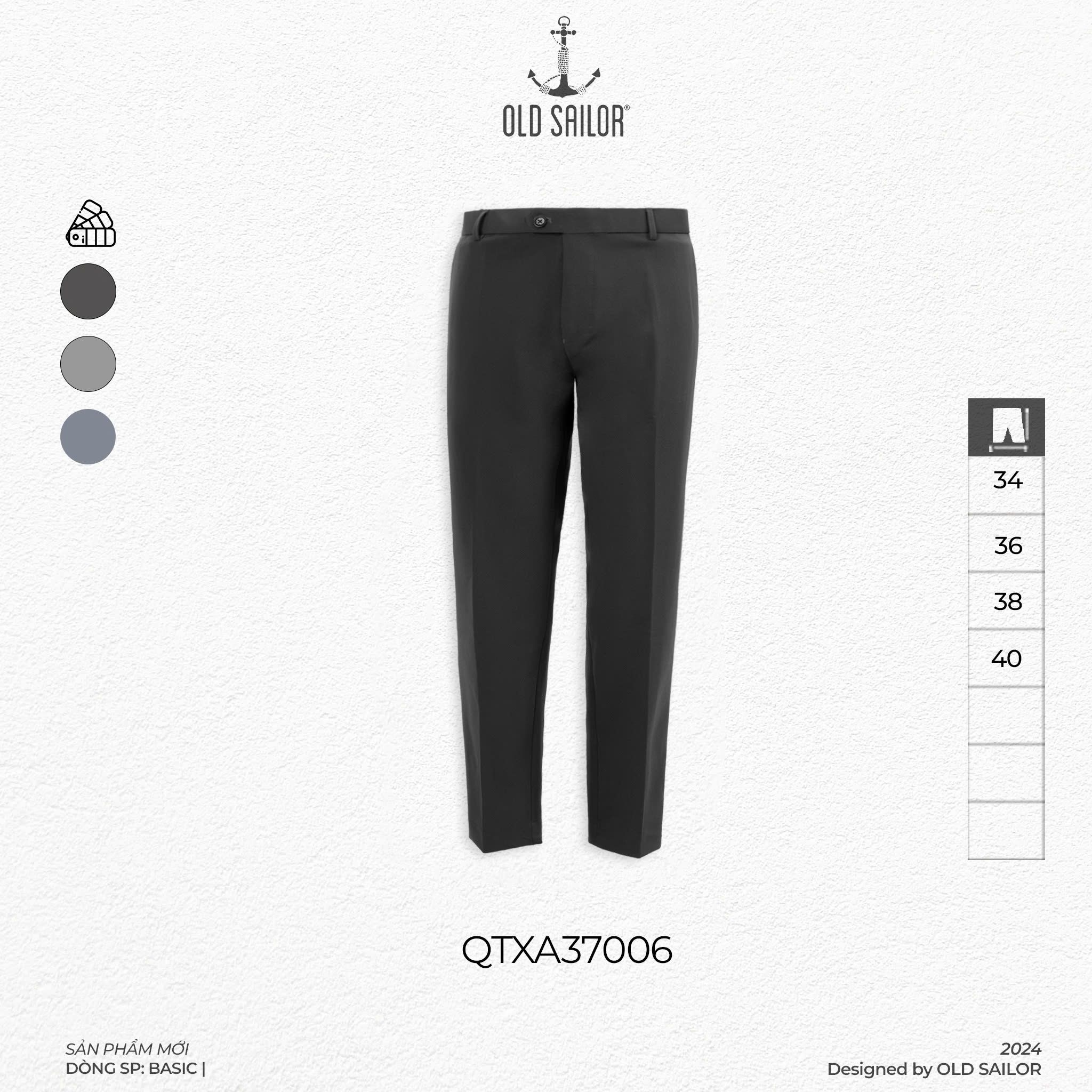 Quần Tây Nam Comfort Premium Old Sailor - QTXA37006 - Big size upto 44 - 2025 