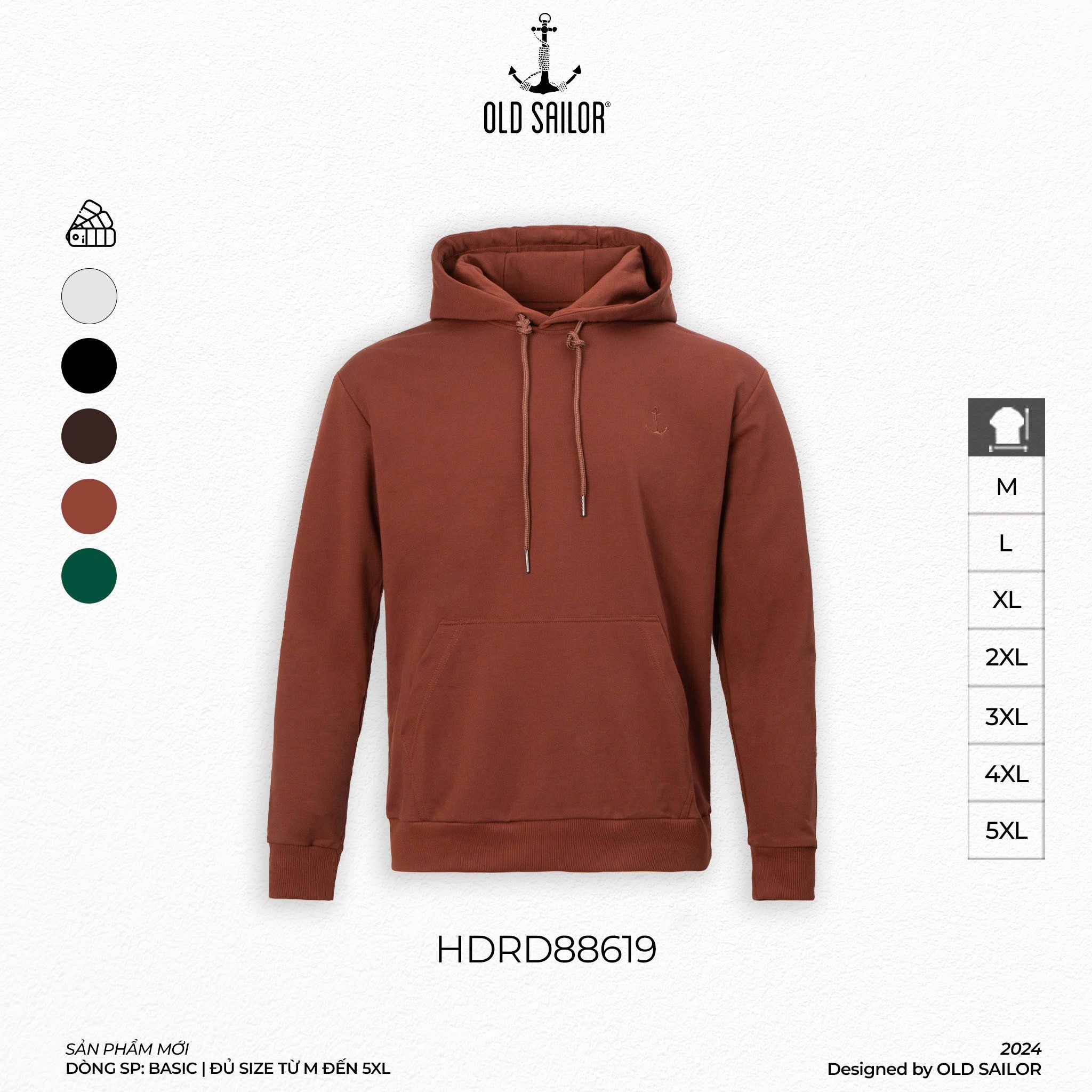  Áo Hoodie Nam Casual Old Sailor - HDRD88619 - Big size upto 5XL 