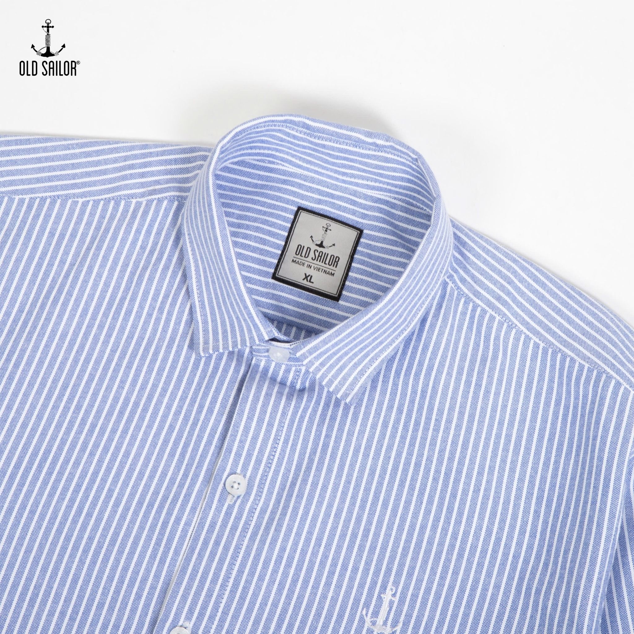  Áo Sơ Mi Tay Dài Small Stripe Old Sailor - SMSE88648 - Bigsize up to 5XL - 2025 