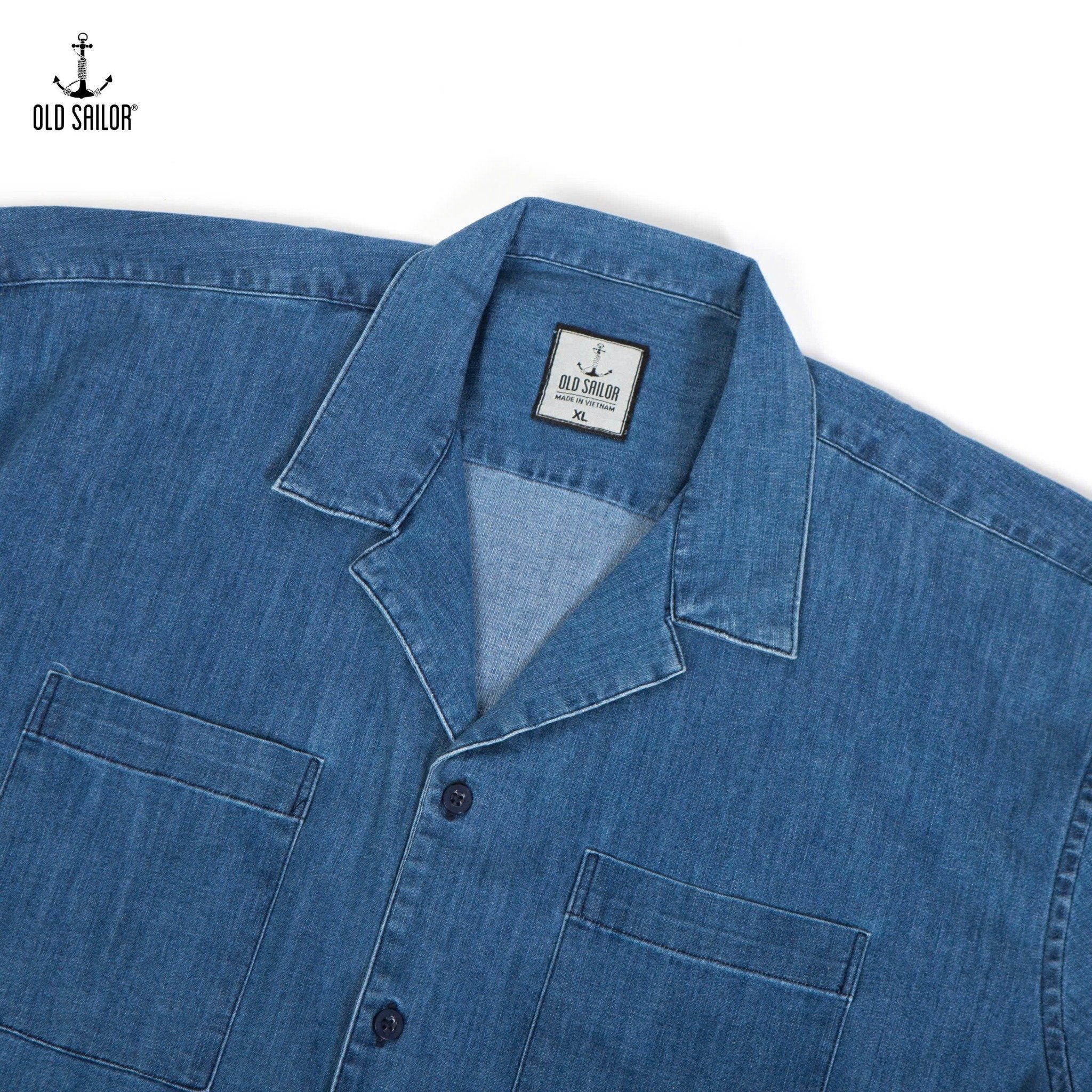 Set Combo Cuban Cotton Denim Old Sailor ( SMLD88653 + SHLD88654 ) - Size 3XL 