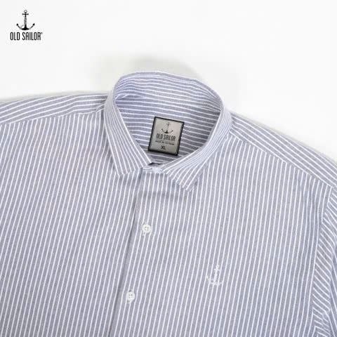  Áo Sơ Mi Tay Dài Oxford Small Stripe Old Sailor - SMNA88648 - Bigsize up to 5XL 