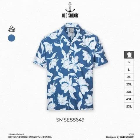  Áo Sơ Mi Nam Bloom Cuban Old Sailor - SMSE88649 - Big Size Upto 5XL 