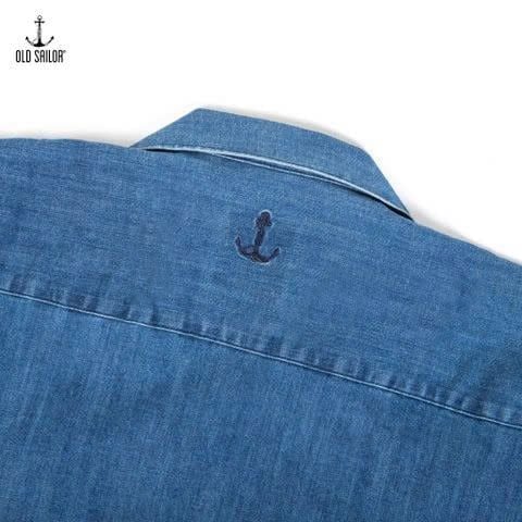  Áo Sơ Mi Cuban Cotton Denim Old Sailor - SMLD88653 - Bigsize Upto 5XL 