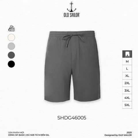  Quần Polymer Easy Short Old Sailor - SHDG46005 - Big Size Upto 5XL - 46005 